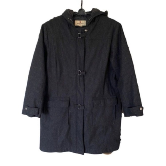 Woolrich Woman’s Grey Wool Blend Duffle Coat 2XL - Picture 1 of 12